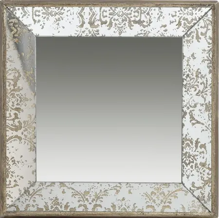 Vernita Silver Large Square Mirror