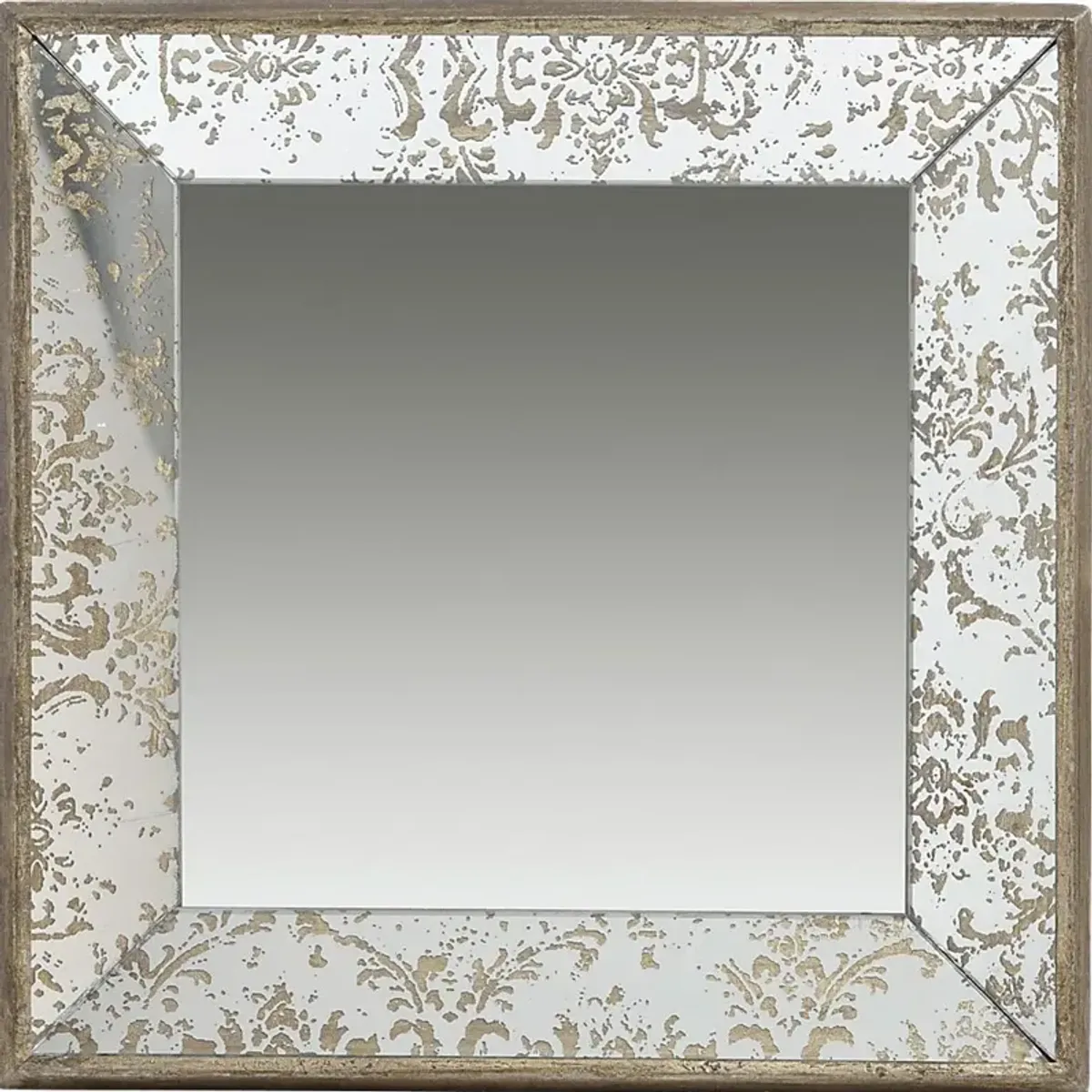 Vernita Silver Small Square Mirror