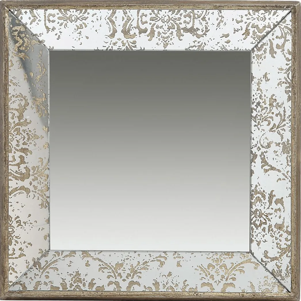Vernita Silver Small Square Mirror