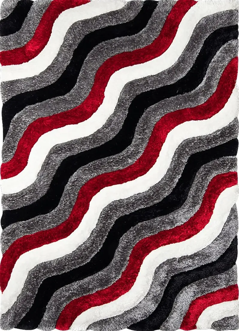 Cailean Red 5' x 7'3 Rug