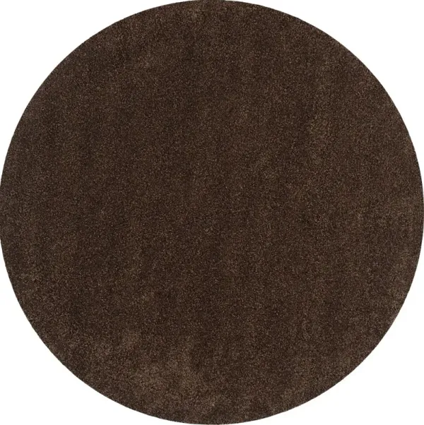 Cleona Brown 4' Round Rug