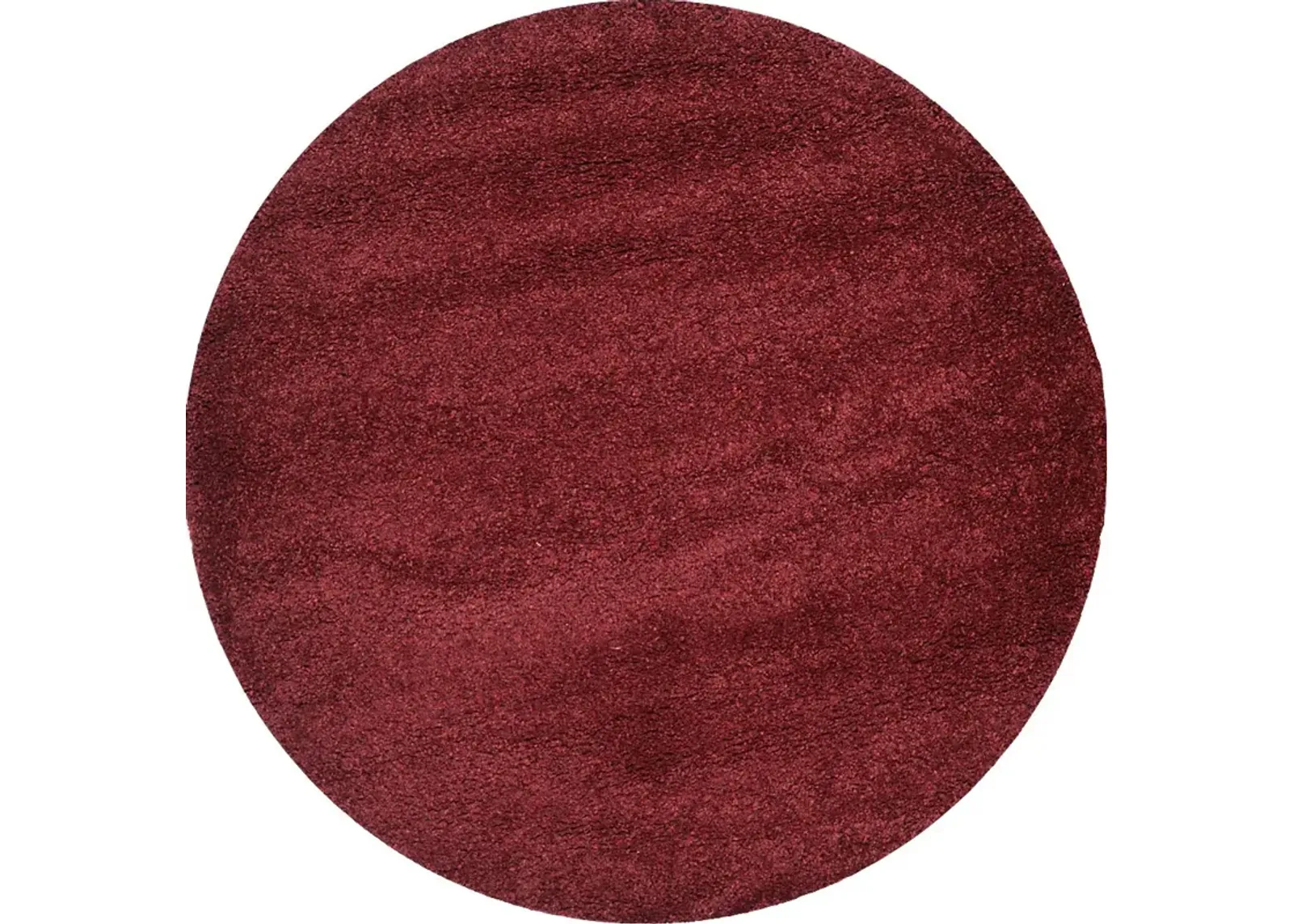 Cleona Maroon 4' Round Rug