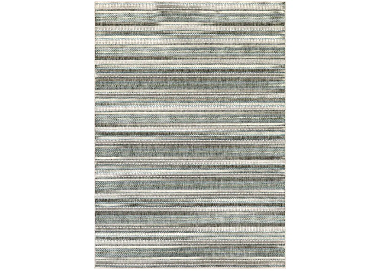 Zentro Blue 7'6 x 10'9 Indoor/Outdoor Rug