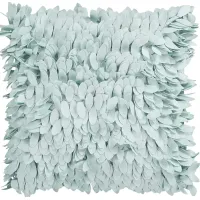 Ruffle and Frill Seafoam Accent Pillow