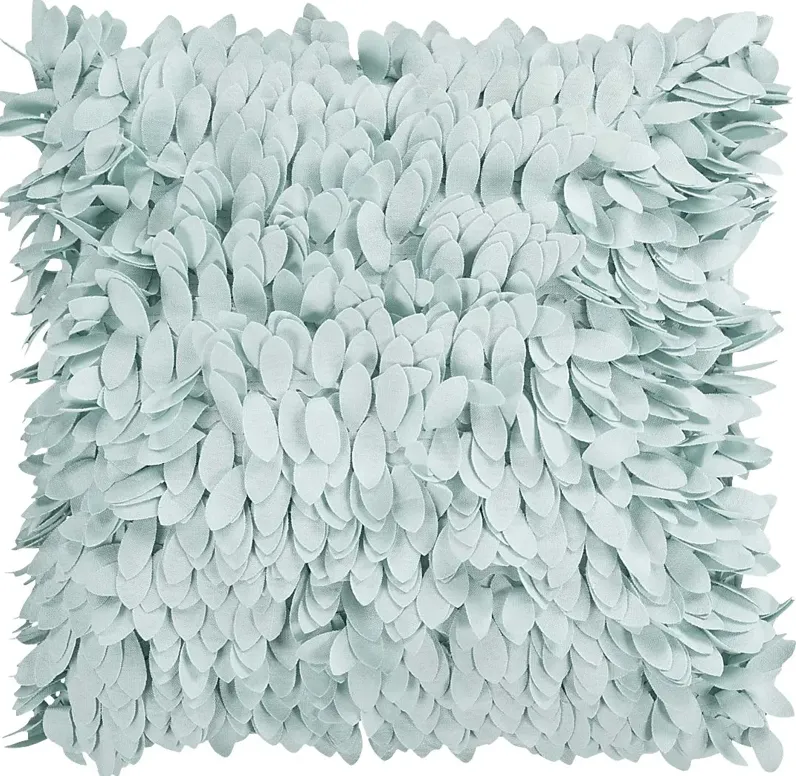 Ruffle and Frill Seafoam Accent Pillow