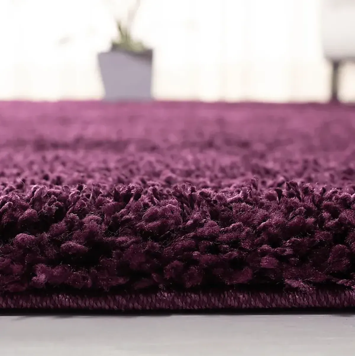 Cleona Purple 4' Round Rug