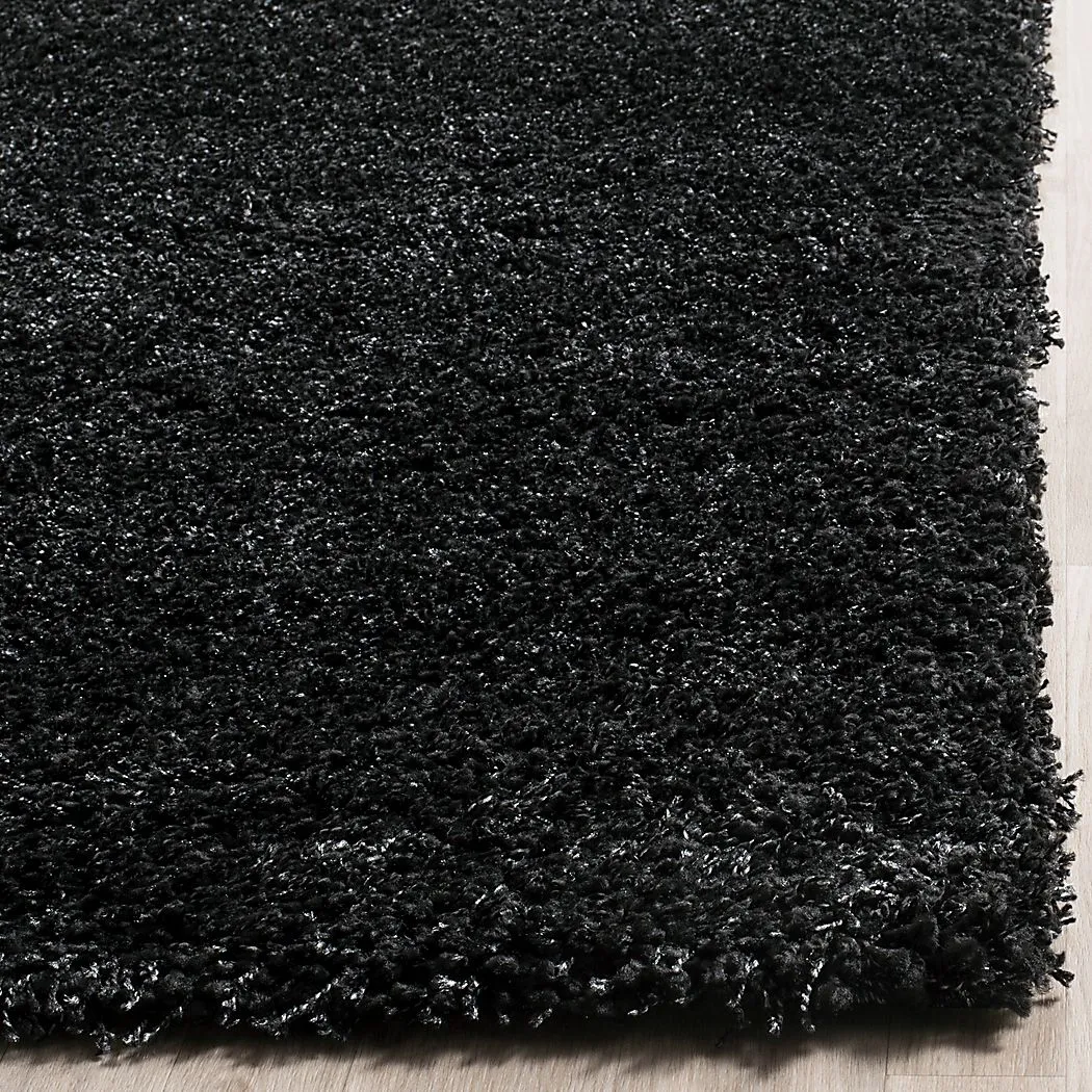 Cleona Black 2' x 7' Runner Rug