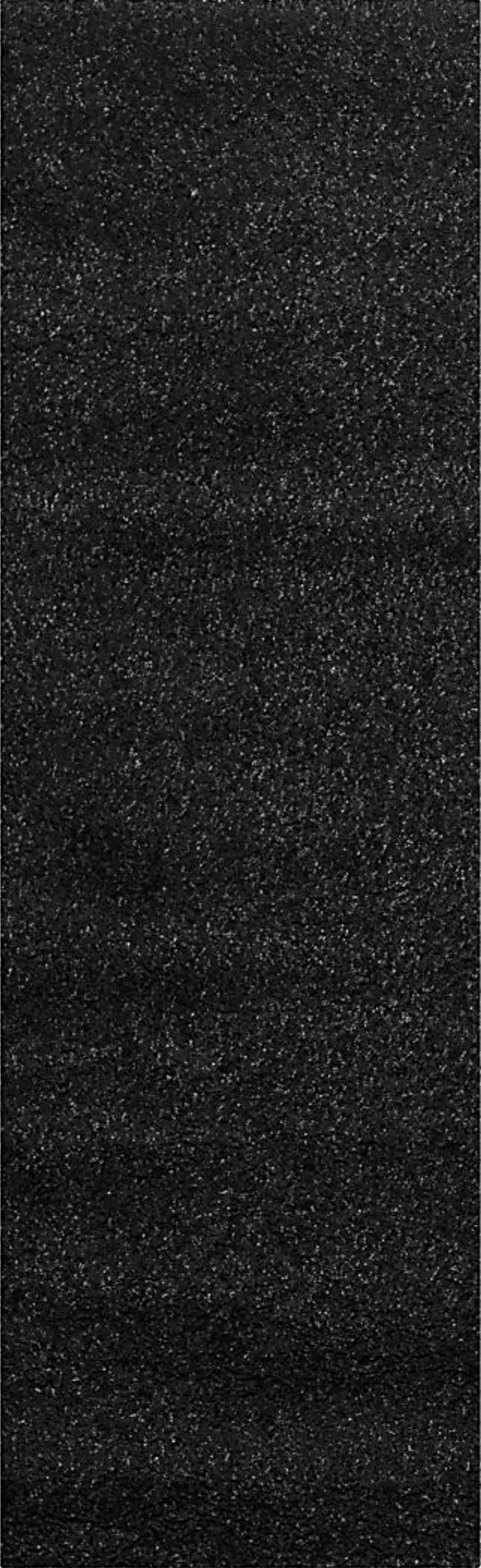 Cleona Black 2' x 7' Runner Rug