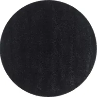 Cleona Black 4' Round Rug