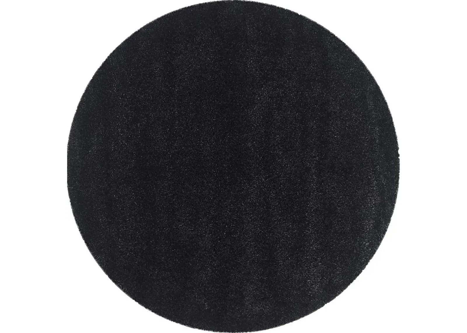 Cleona Black 4' Round Rug