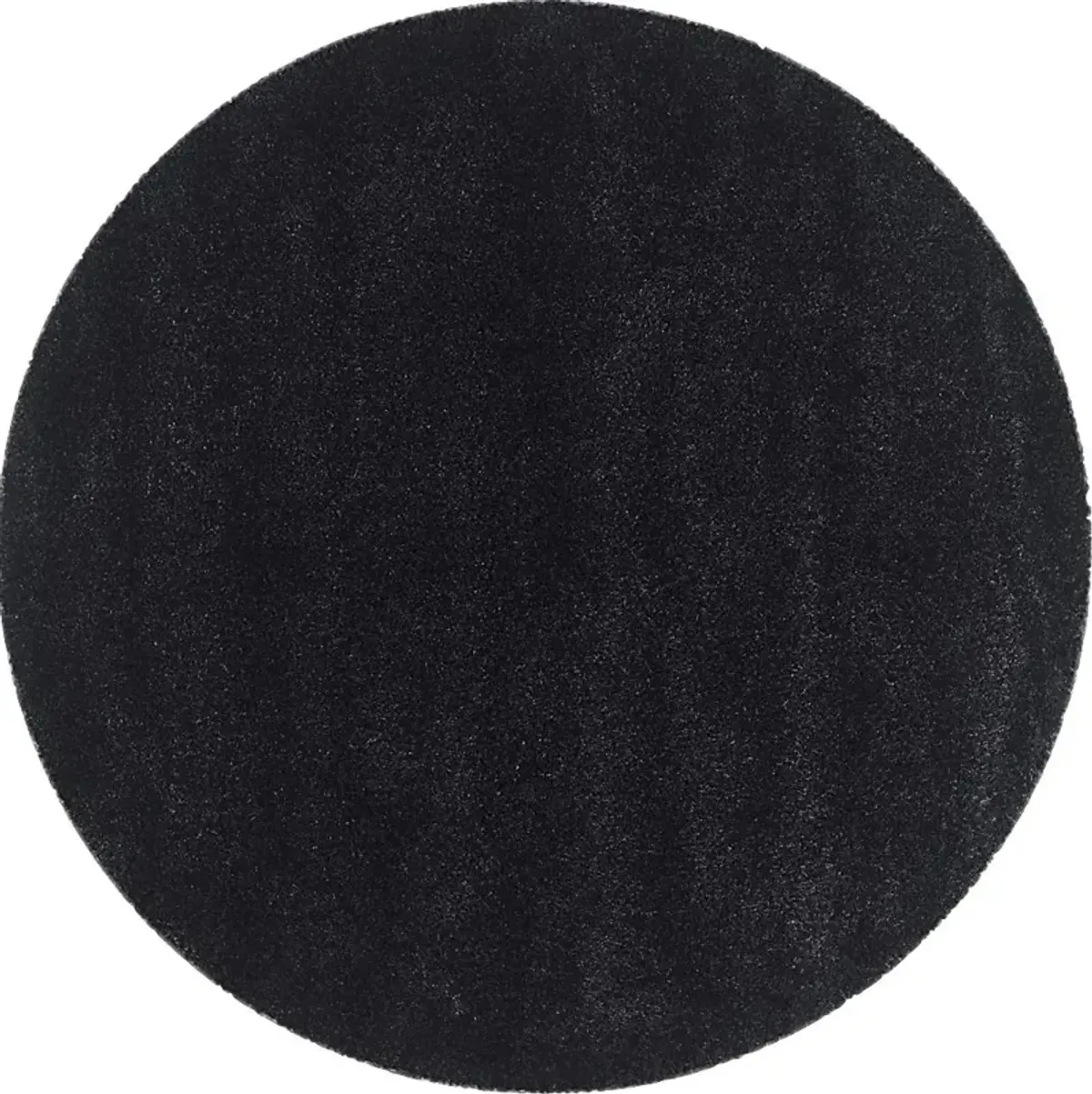 Cleona Black 4' Round Rug