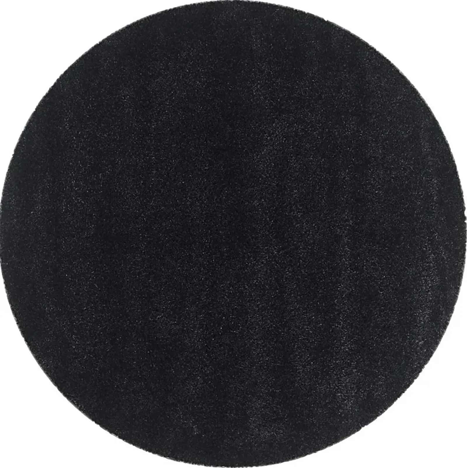 Cleona Black 4' Round Rug