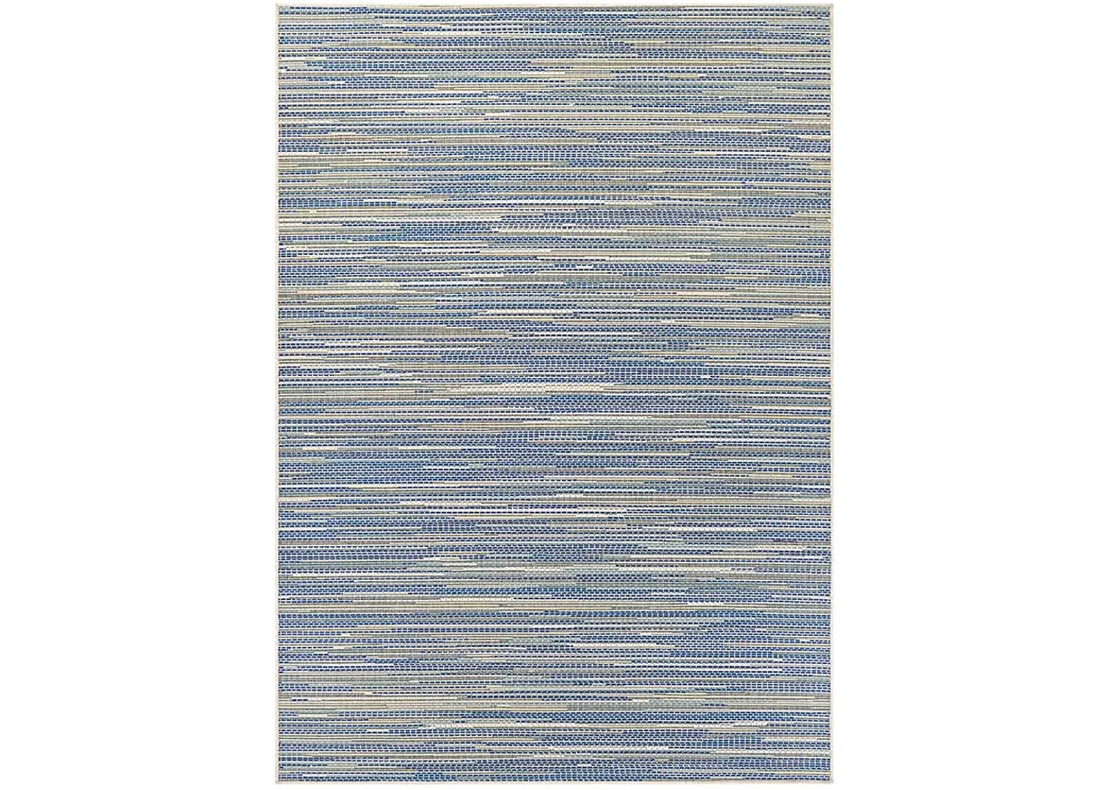 Alassio Blue 7'6 x 10'9 Indoor/Outdoor Rug