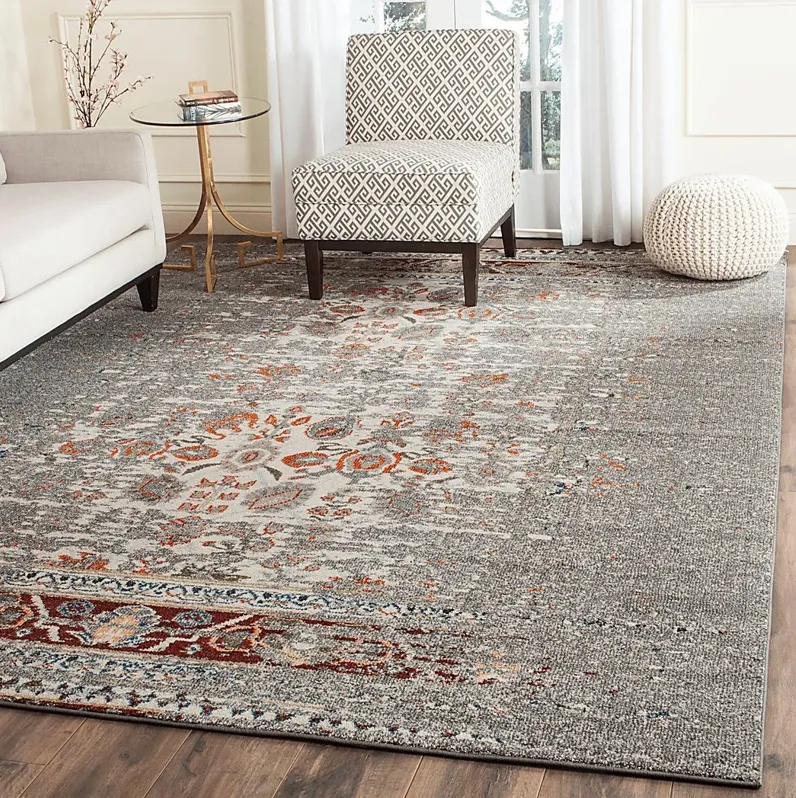 Aziza Gray 8' x 11' Rug