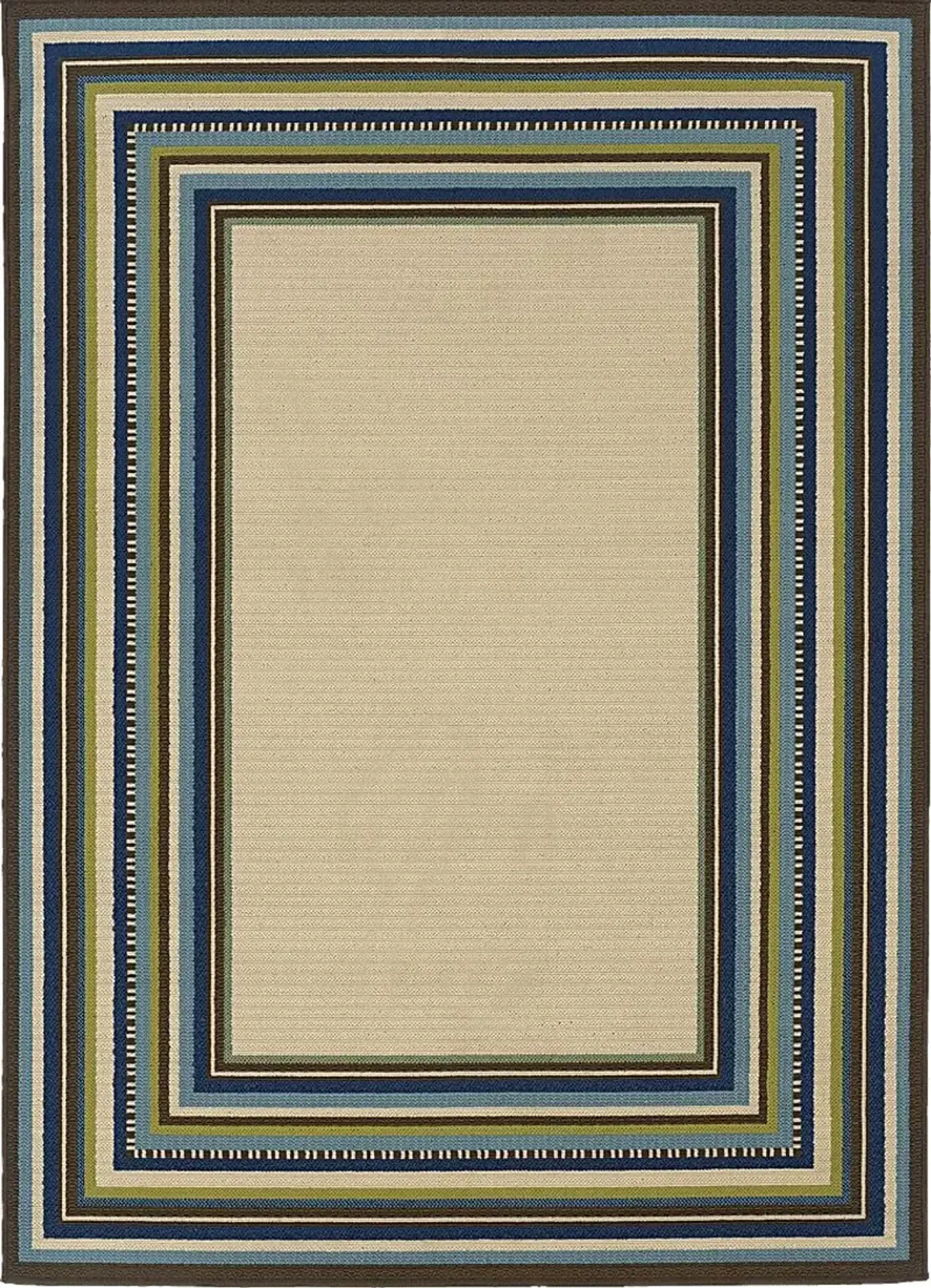 Cerimon Taupe 6'7 x 9'6 Indoor/Outdoor Rug