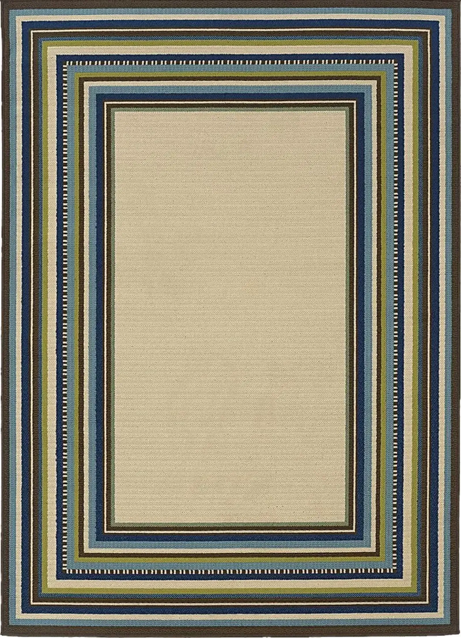 Cerimon Taupe 6'7 x 9'6 Indoor/Outdoor Rug