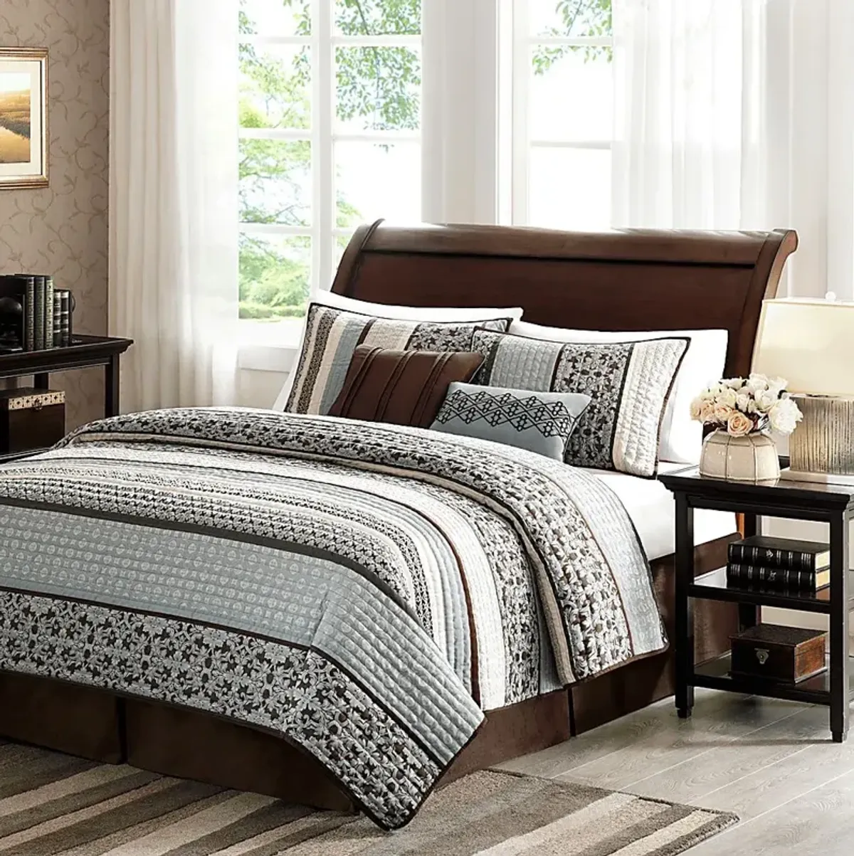 Huxley 5 Pc Full/Queen Coverlet Set