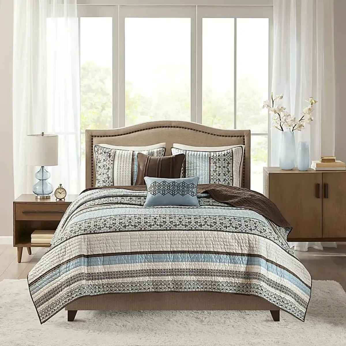 Huxley 5 Pc Full/Queen Coverlet Set