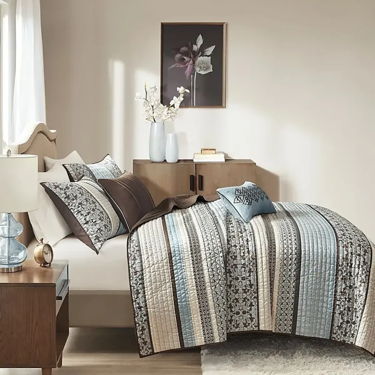 Huxley 5 Pc Full/Queen Coverlet Set