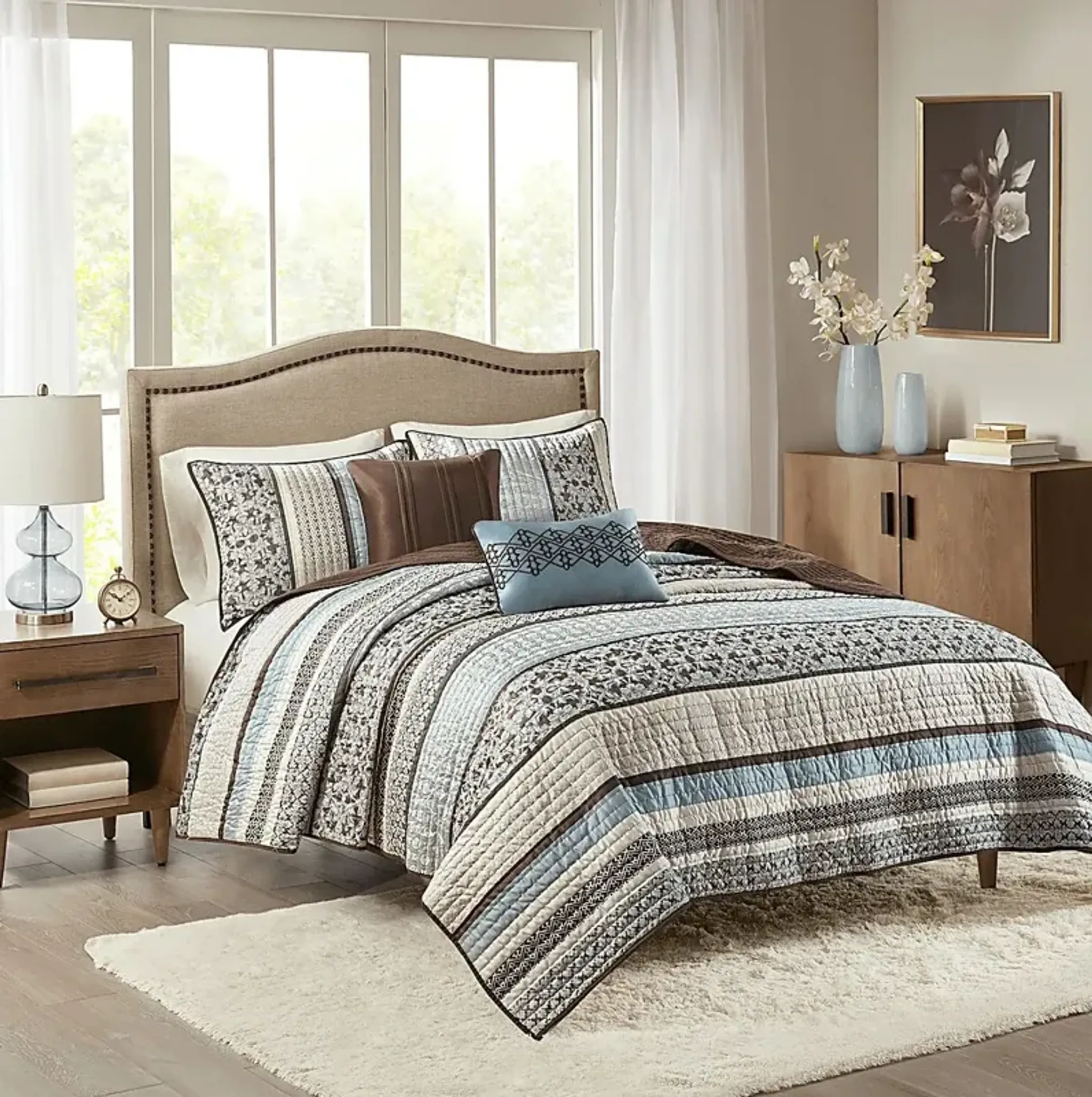 Huxley 5 Pc King Coverlet Set Rooms To Go | Furniture.com