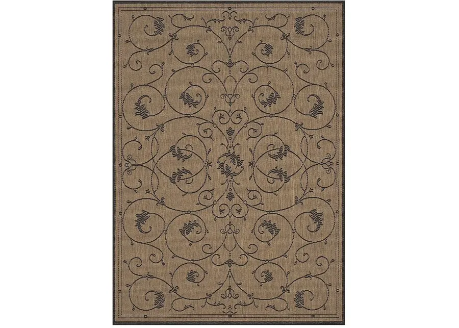 Marcialla Brown 5'10 x 9'2 Indoor/Outdoor Rug