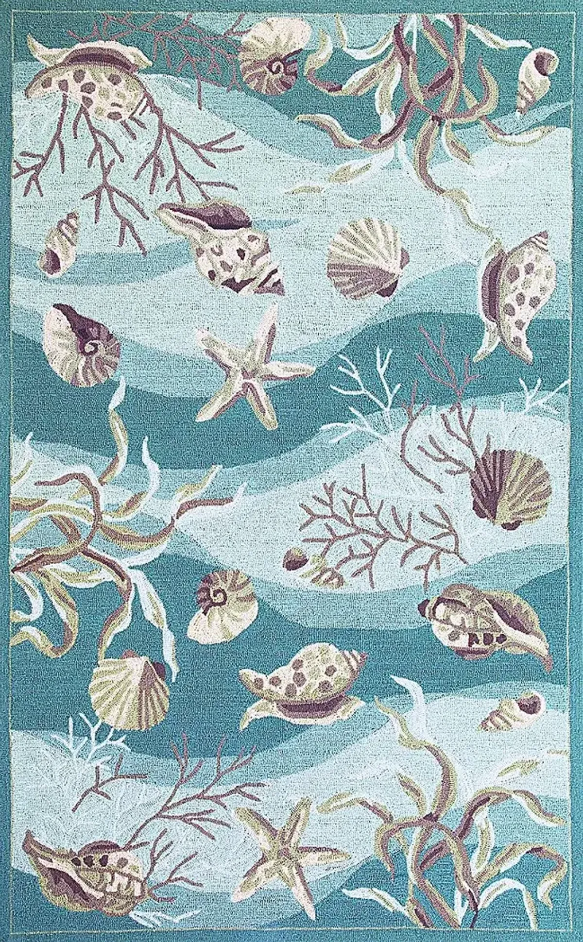 Under the Sea Adventures Blue 5' x 7'6 Rug