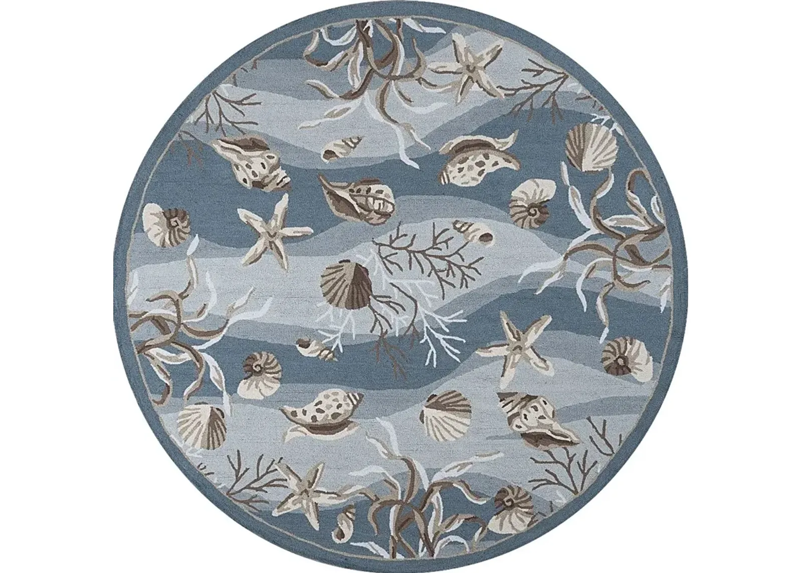 Under the Sea Adventures Blue 7'6 Round Rug