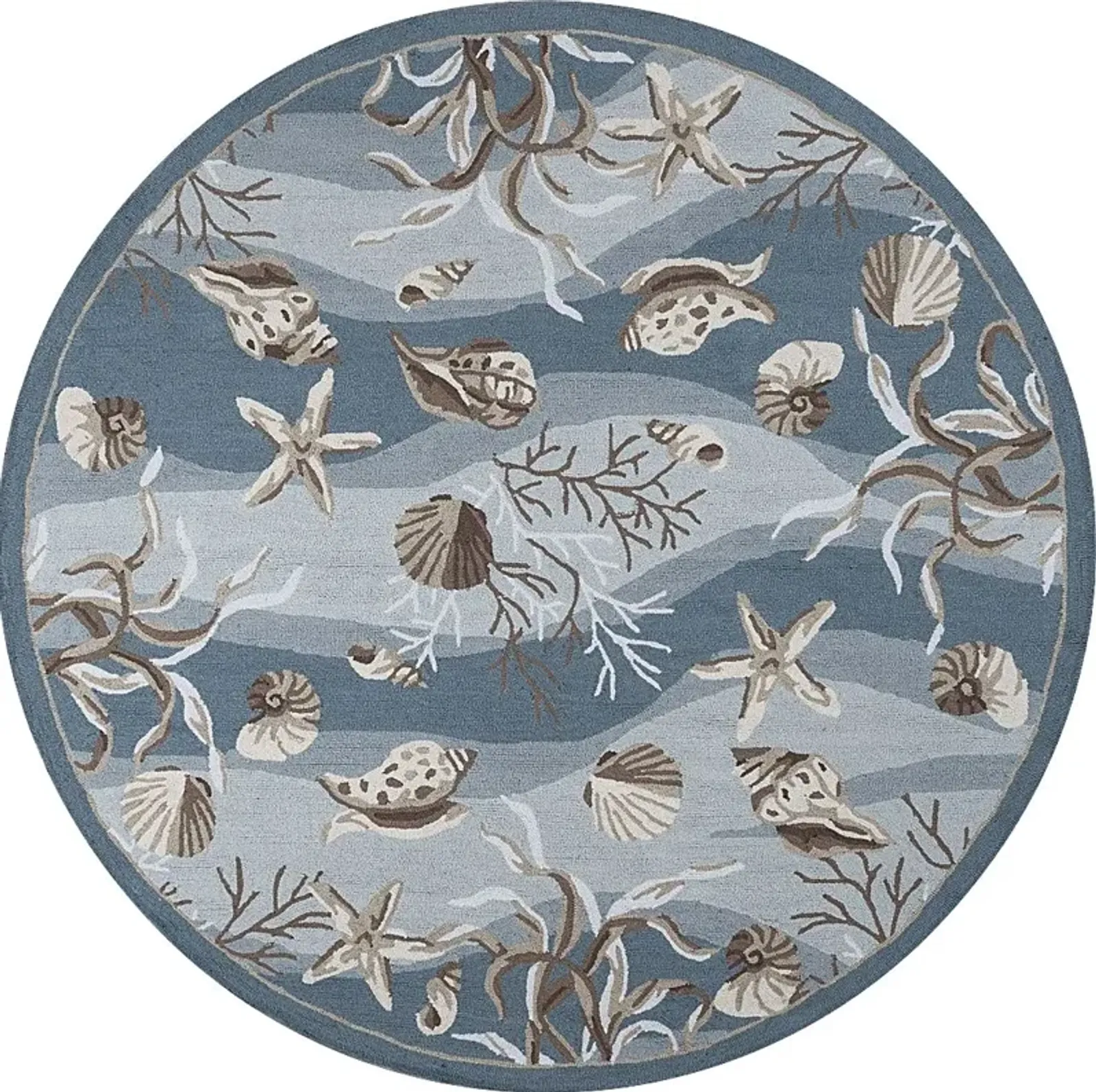 Under the Sea Adventures Blue 7'6 Round Rug