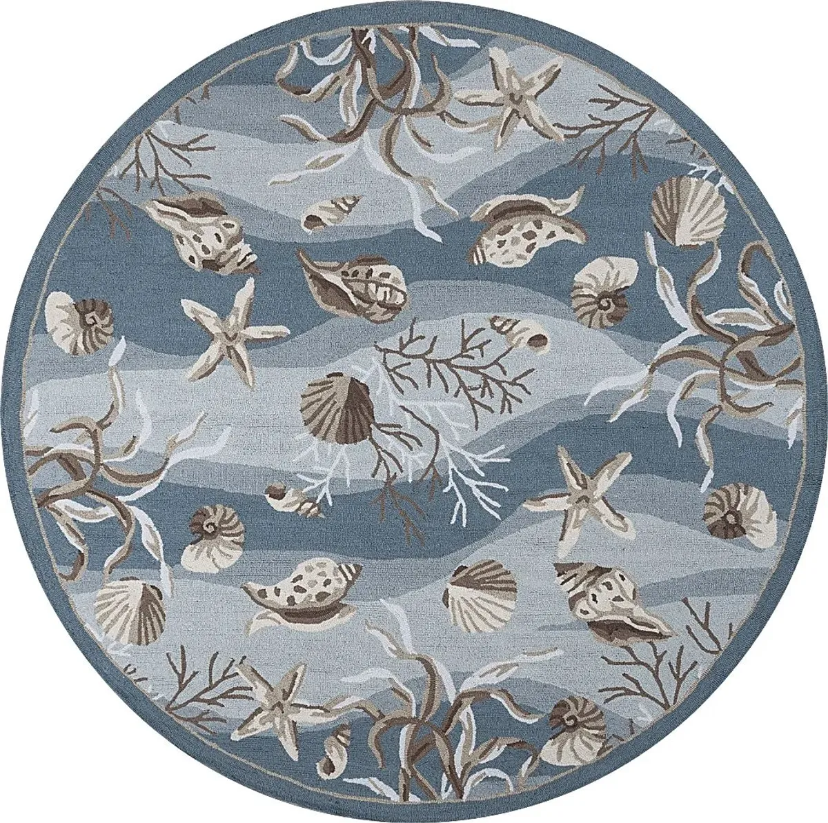 Under the Sea Adventures Blue 7'6 Round Rug