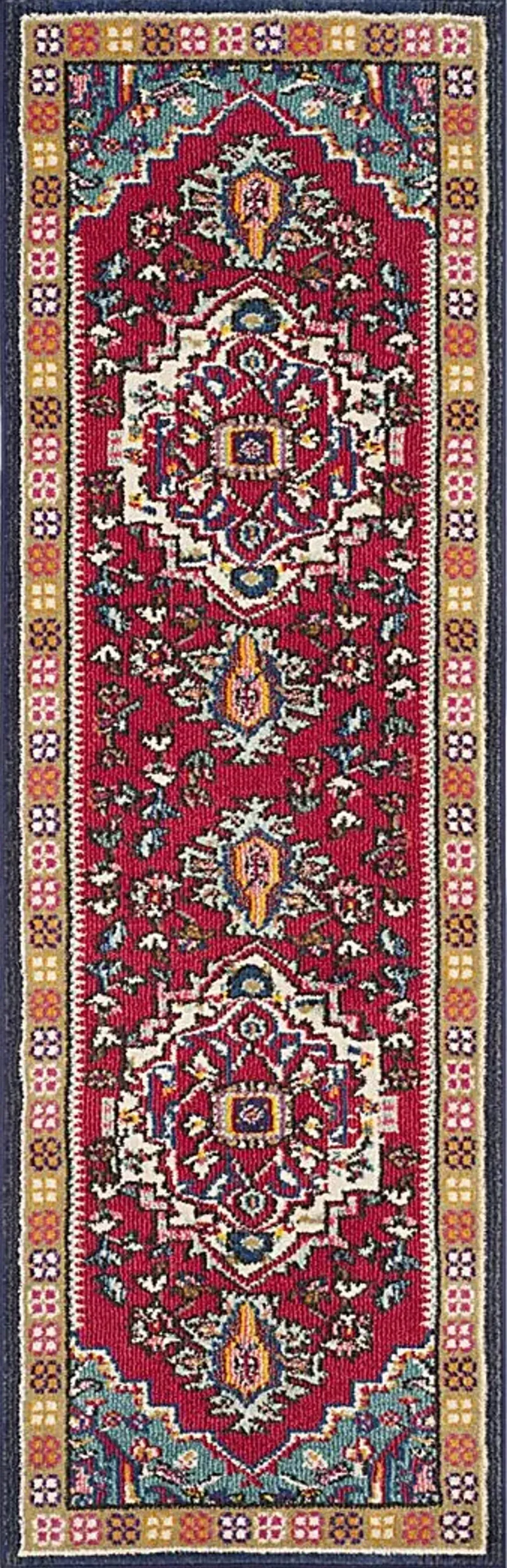 Razdan Red 2'2 x 10' Rug