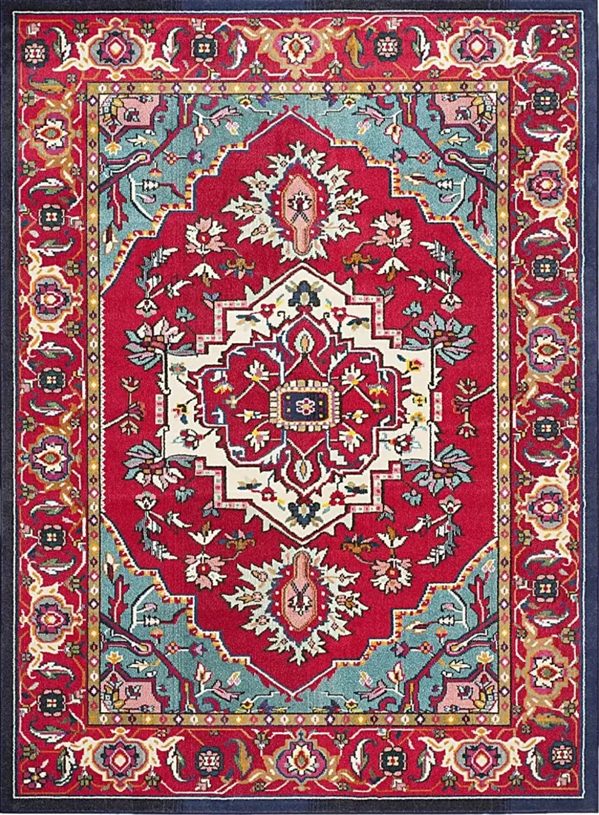 Razdan Red 5'1 x 7'7 Rug