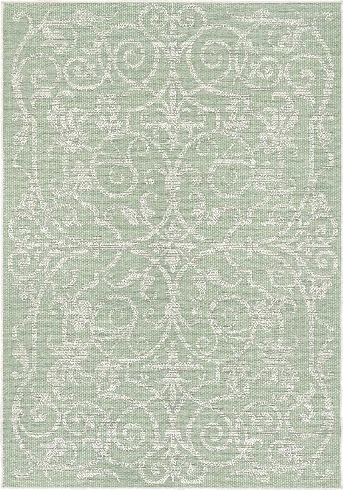 Toulon Green 5'3 x 7'6 Indoor/Outdoor Rug