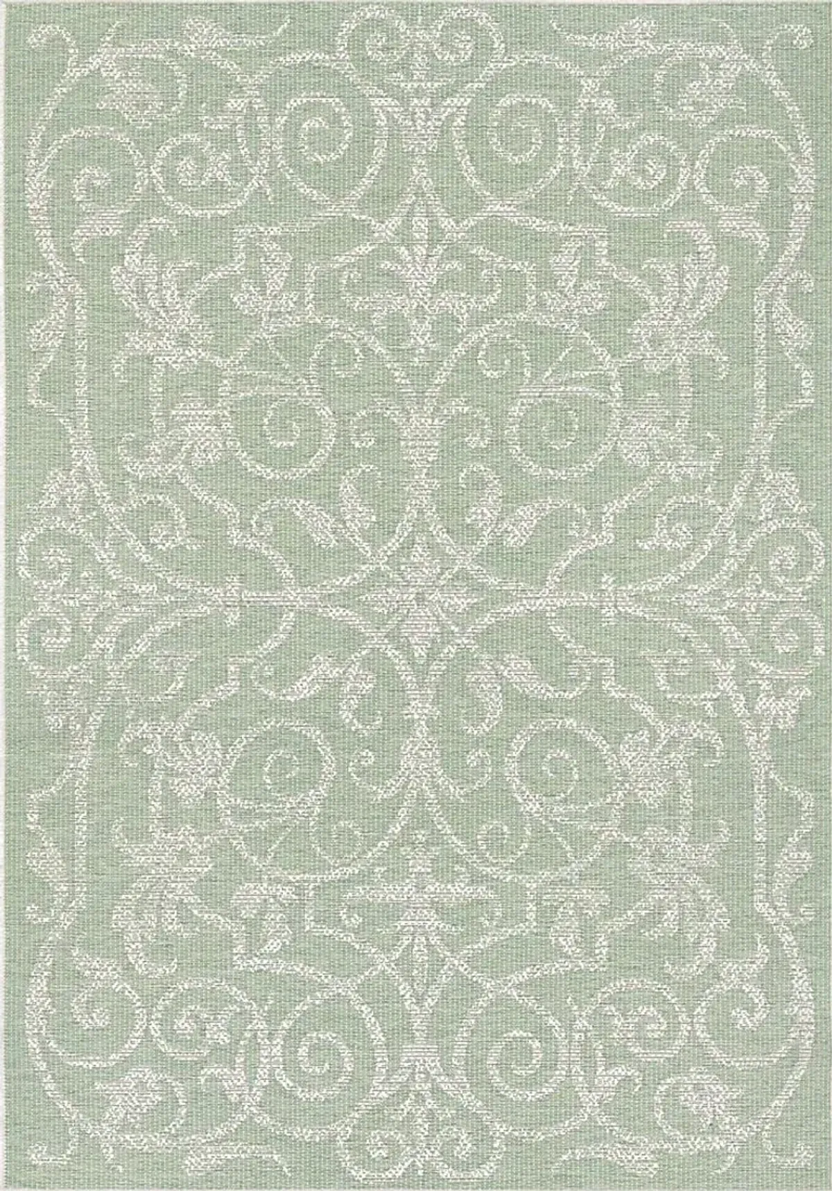 Toulon Green 5'3 x 7'6 Indoor/Outdoor Rug