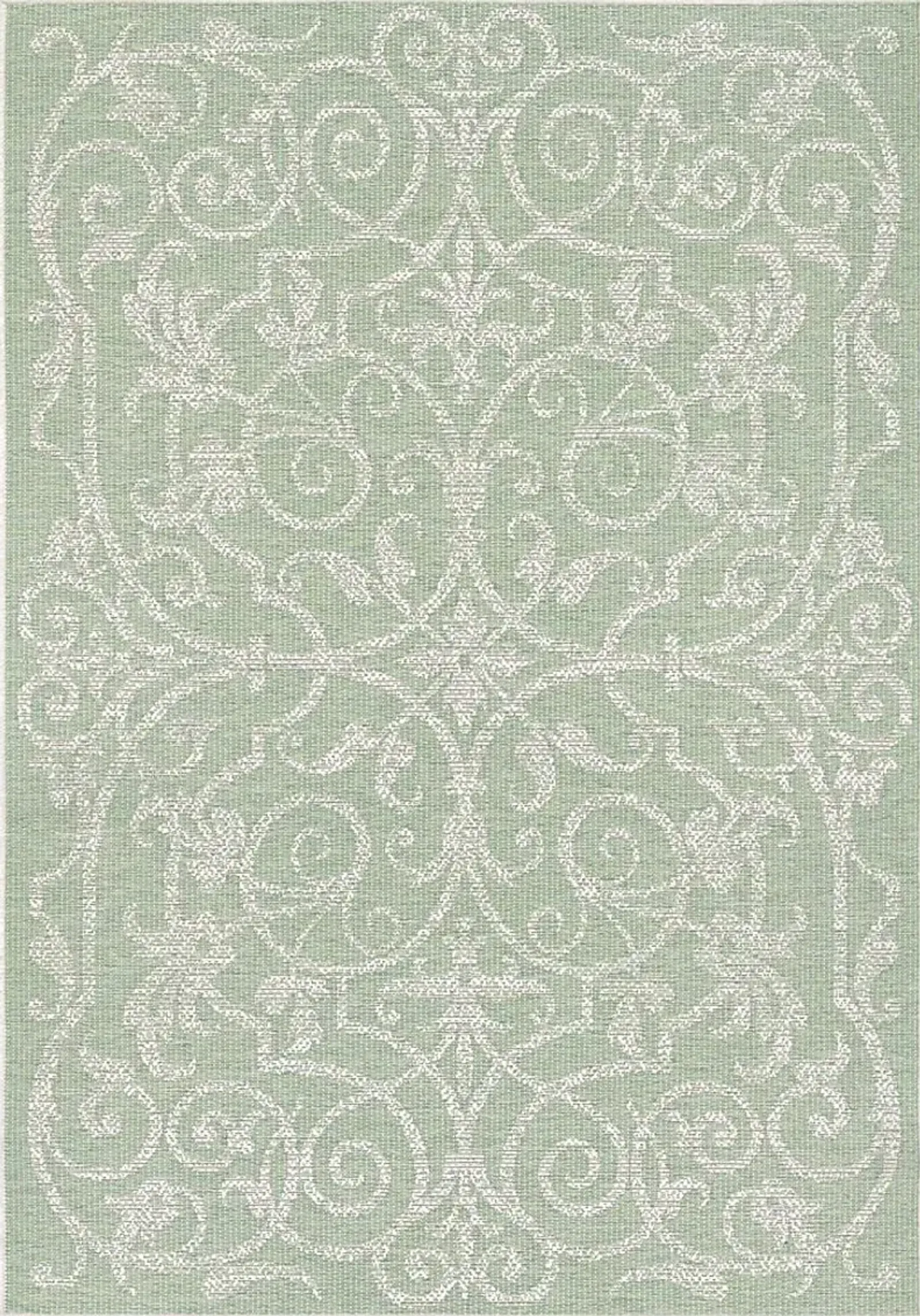 Toulon Green 5'3 x 7'6 Indoor/Outdoor Rug