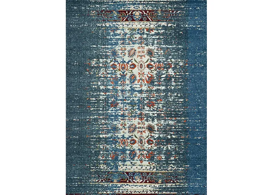 Aziza Blue 5'1 x 7'7 Rug