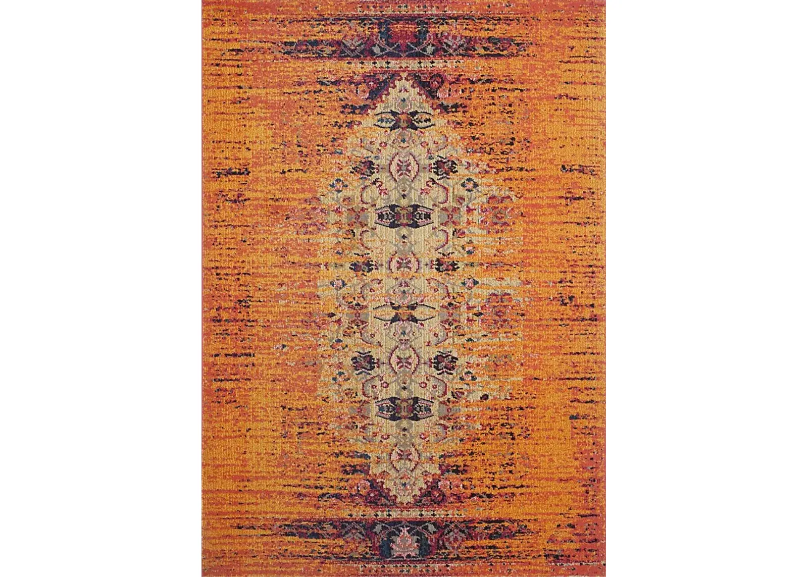 Nimah Orange 5'1 x 7'7 Rug