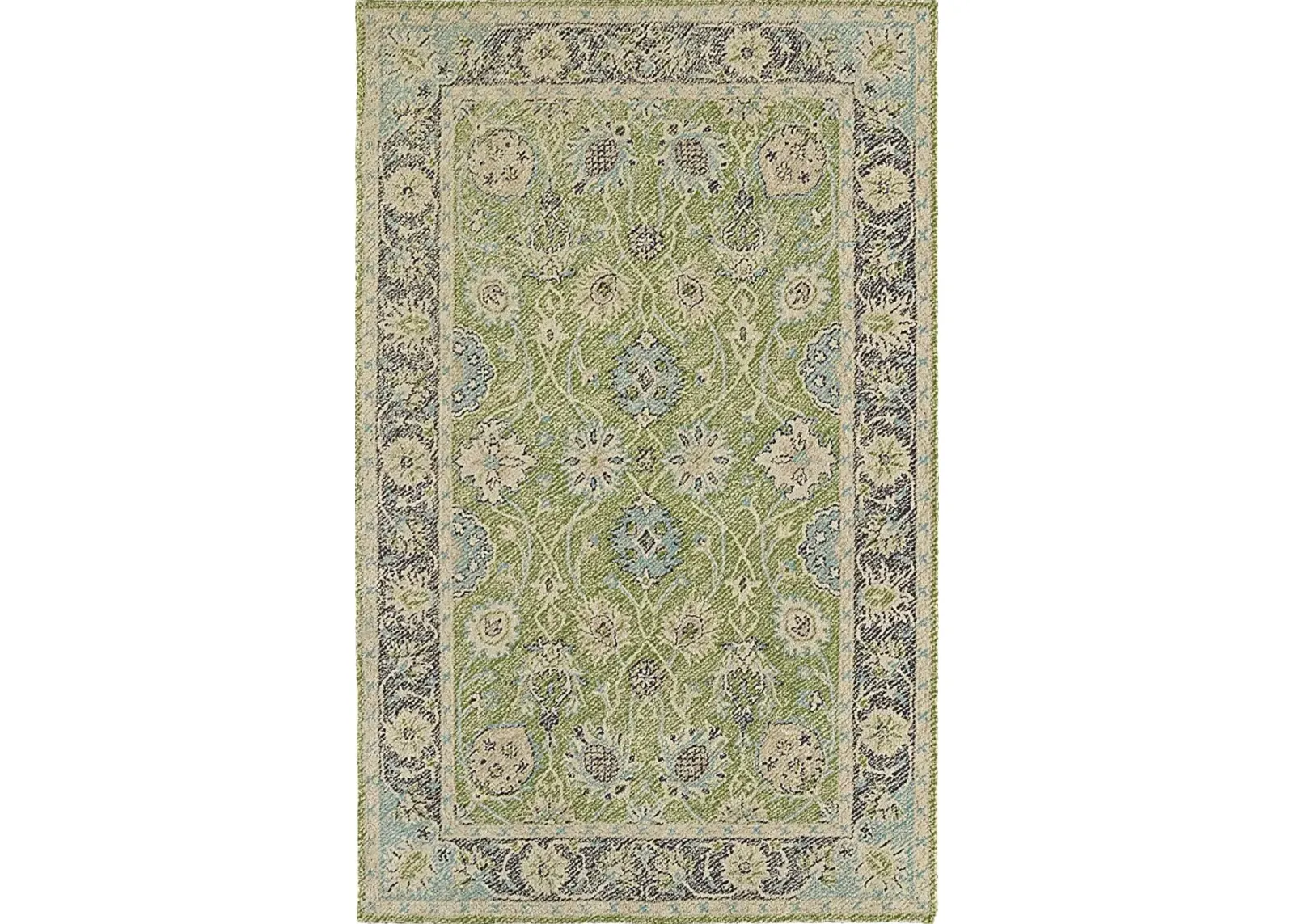 Steadley Green 5' x 7'6 Indoor/Outdoor Rug