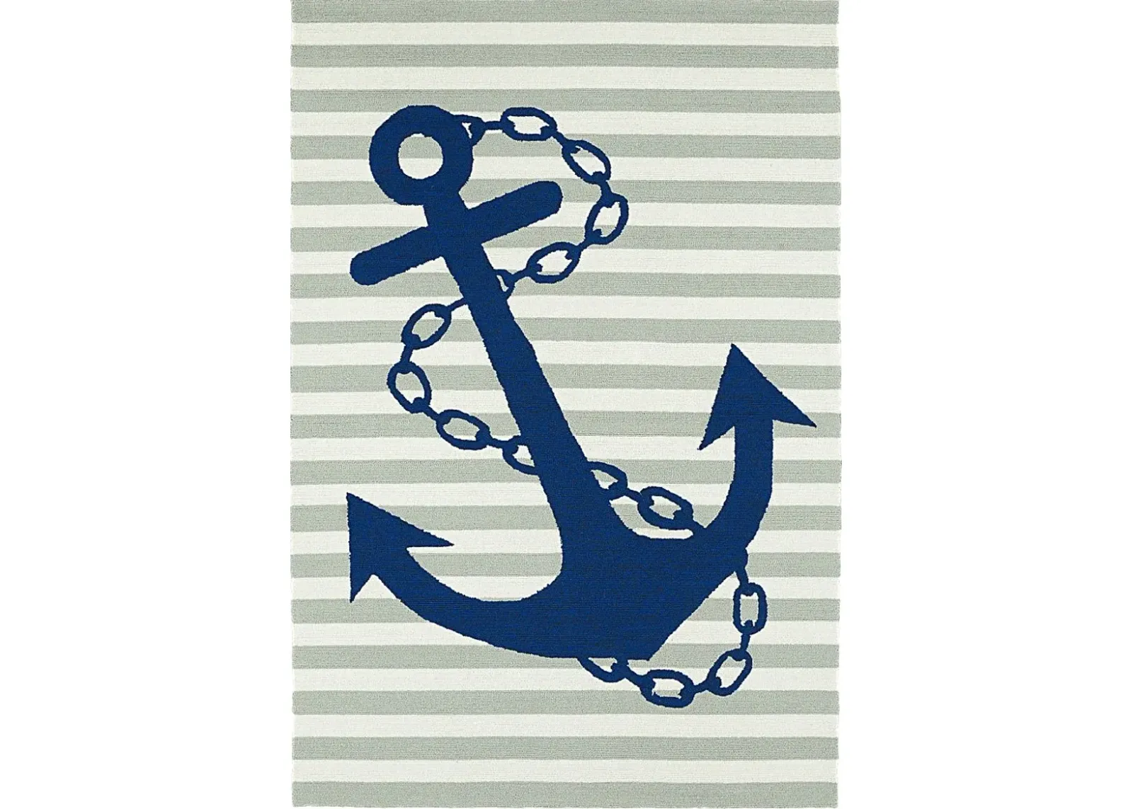 Drop Anchor Green 3' x 5' Indoor/Outdoor Rug