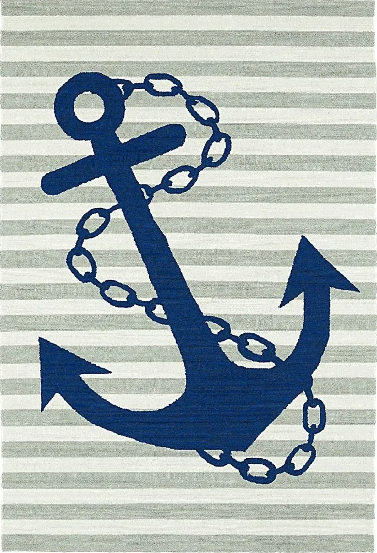 Drop Anchor Green 3' x 5' Indoor/Outdoor Rug