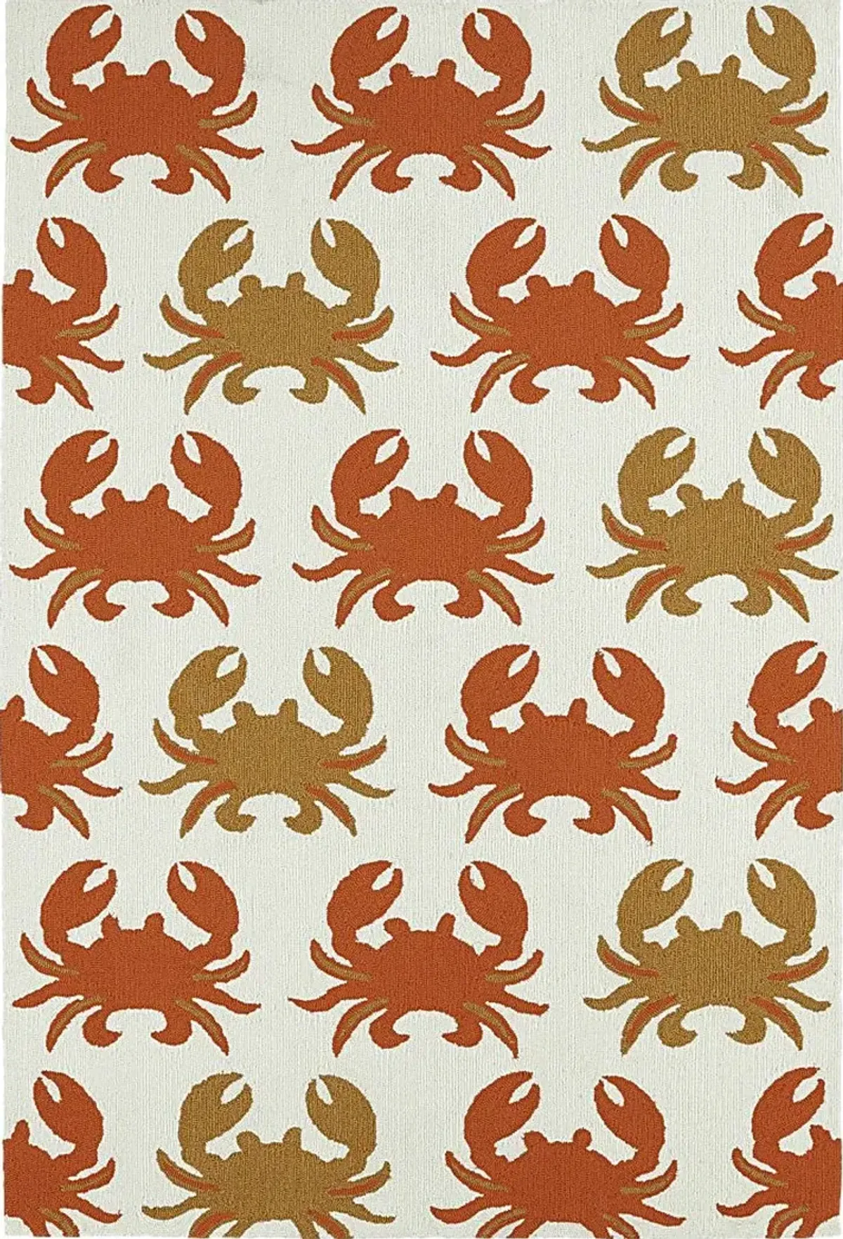 Highland Beach Orange 3' x 5' Indoor/Outdoor Rug