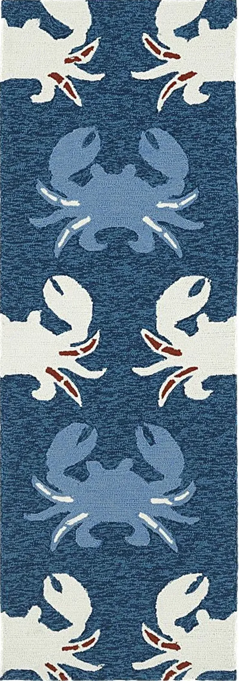 Highland Beach Blue 2' x 6' Indoor/Outdoor Rug