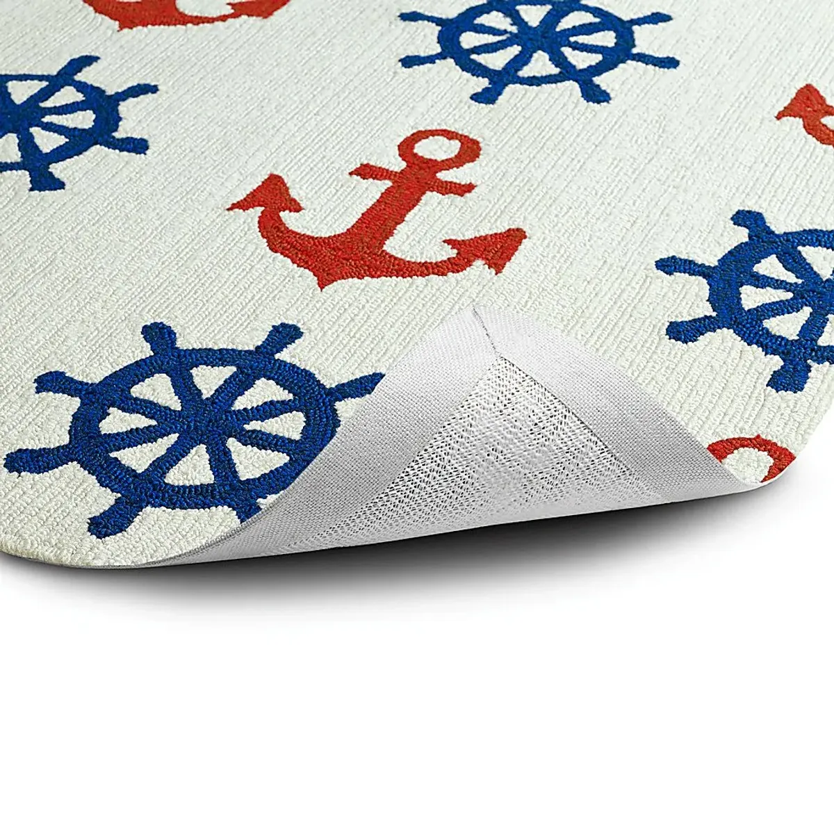 Nautical Life Ivory 2' x 6' Indoor/Outdoor Rug