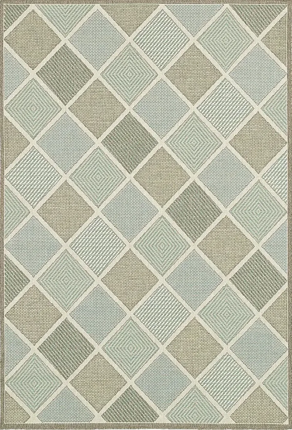 Springside Blue 5'3 x 7'6 Indoor/Outdoor Rug