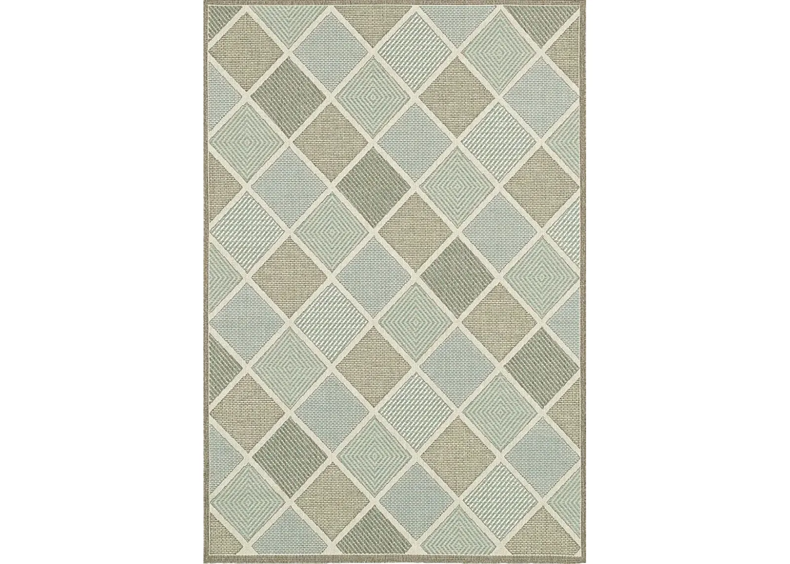 Springside Blue 5'10 x 9'2 Indoor/Outdoor Rug