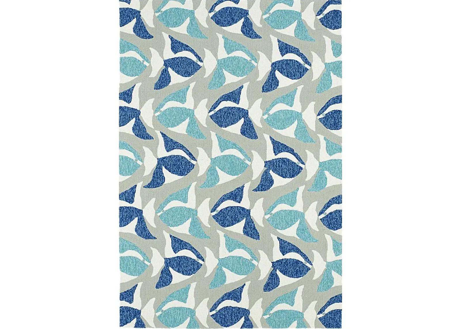 Aletta Blue 5' x 7'6 Indoor/Outdoor Rug