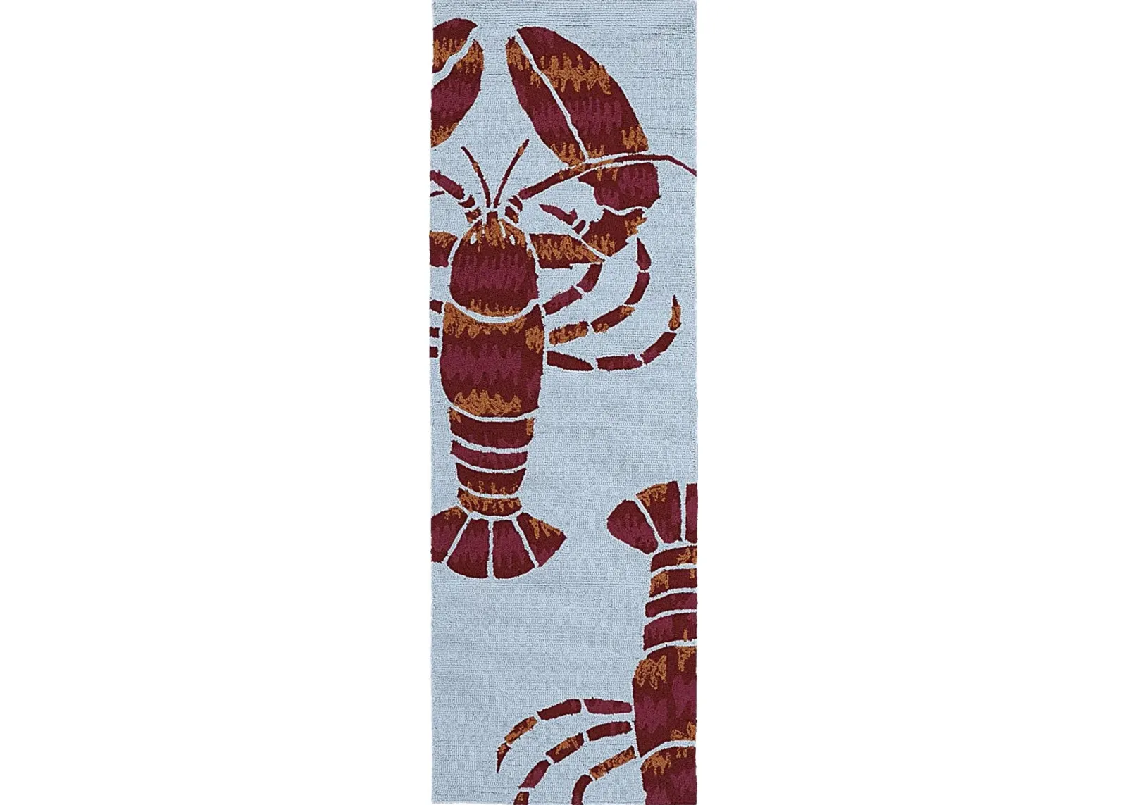 Lobster Bay Blue 2' x 6' Indoor/Outdoor Rug