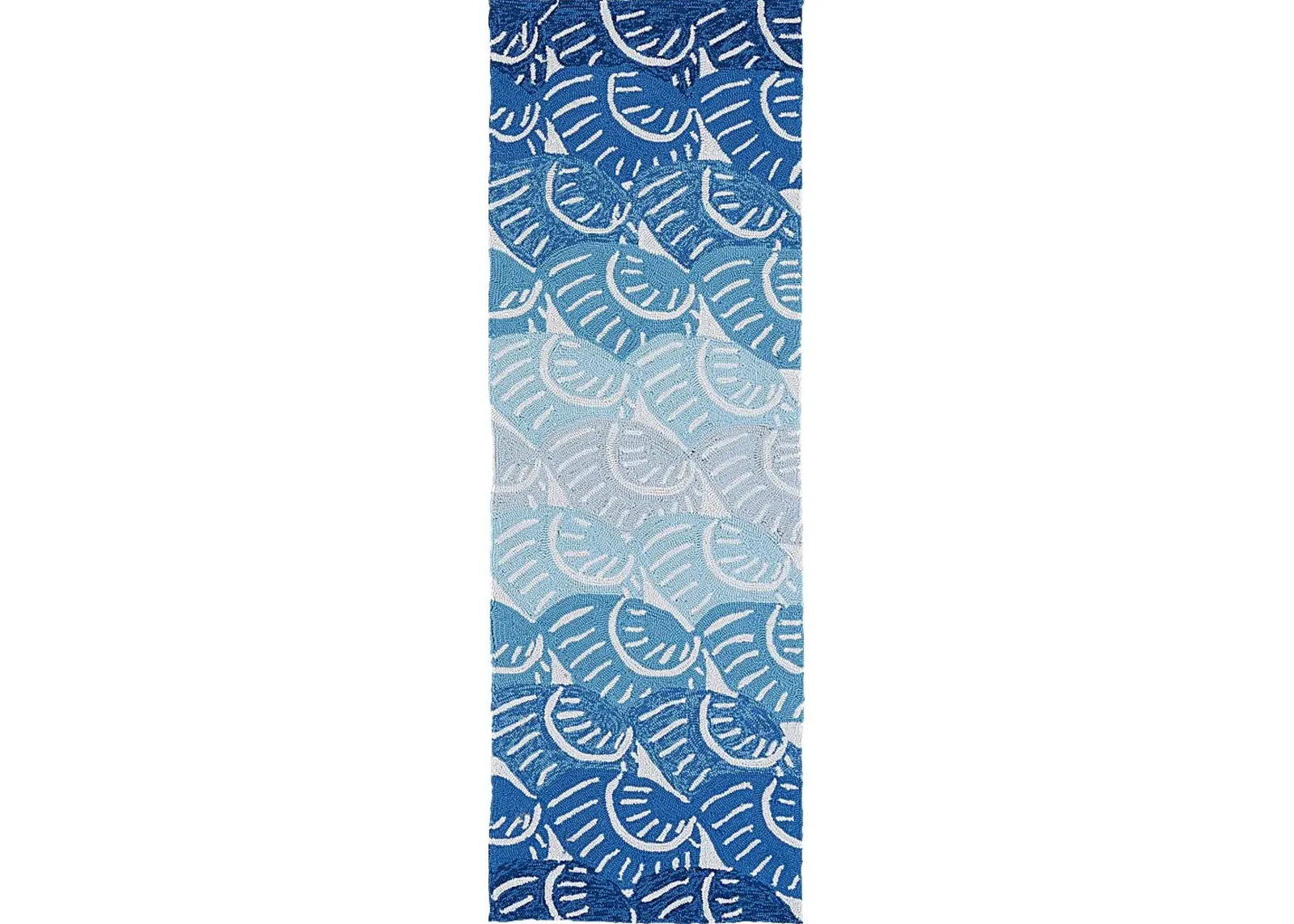 Kahili Blue 2' x 6' Indoor/Outdoor Rug