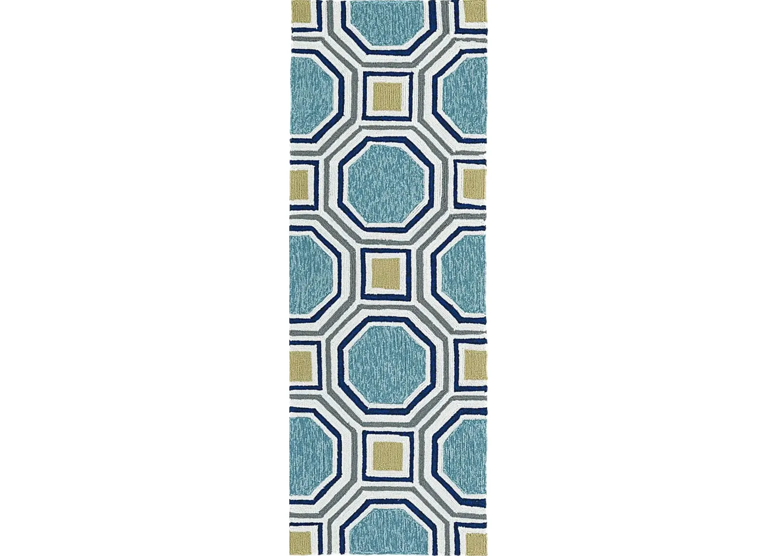 Jazlynn Blue 4' x 6' Indoor/Outdoor Rug