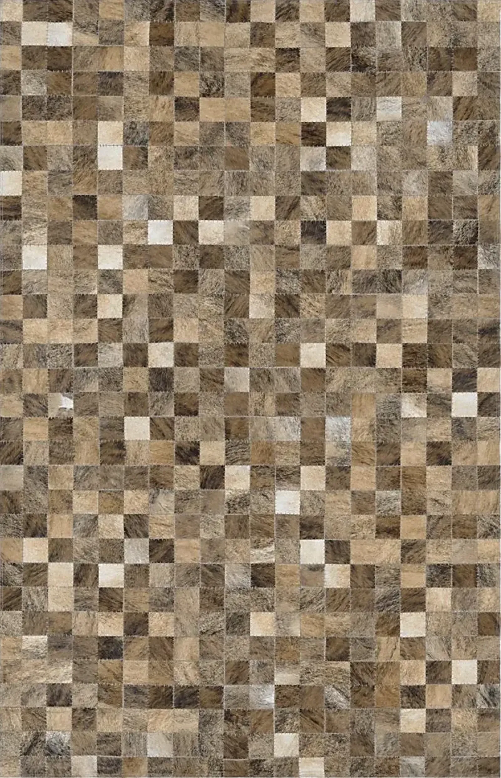 Pixel Brown 3'4 x 5'4 Rug