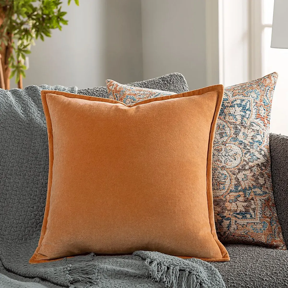 Kaden Orange Accent Pillow